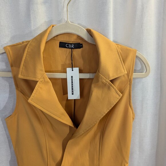NWT CBR Size Small Mustard Jumpsuit - Picture 2 of 16